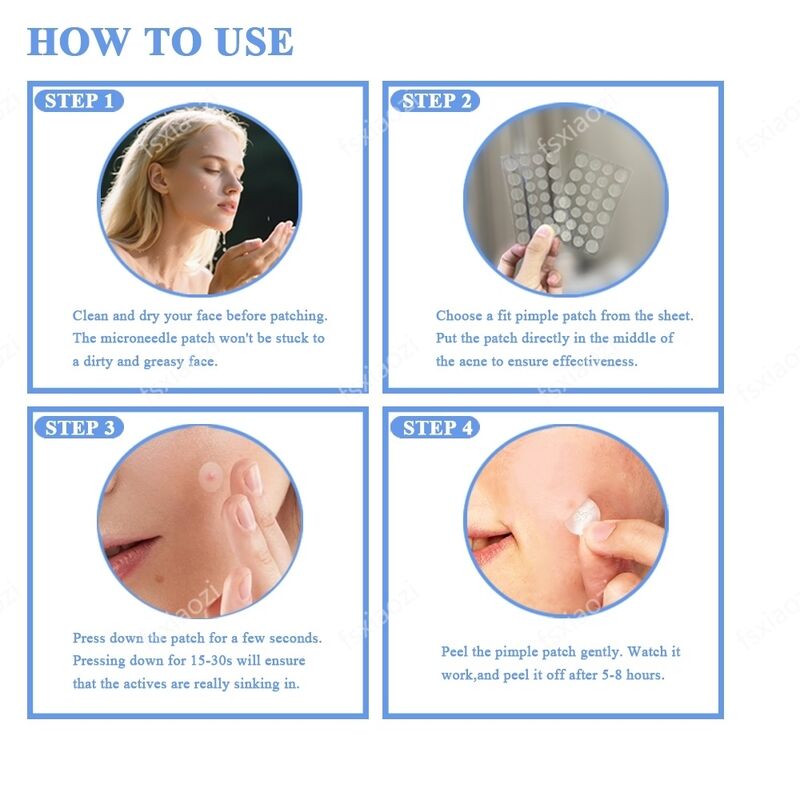 Quality Pimple Patches Acne Patches Invisible Type Absorbs Pimple Gunk Gently 36 Patches Per Box factory