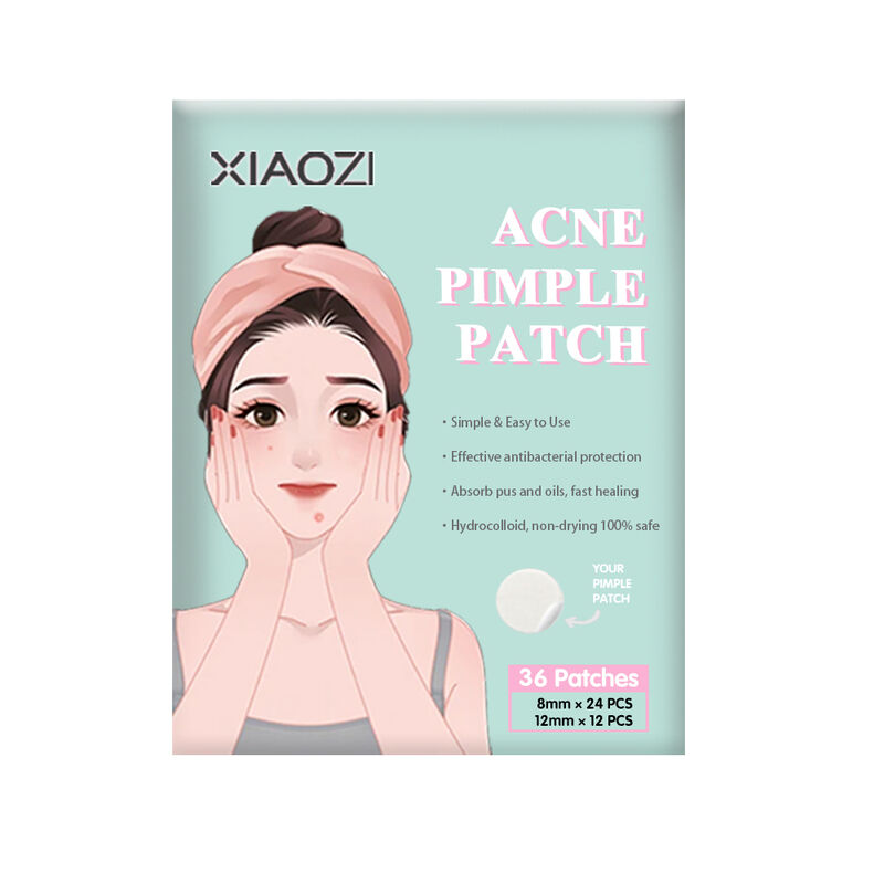 Quality Pimple Patches 8 mm and 12mm Cartoon Acne Patch Absorbs Pus and Oils 36 Patches Per Box factory