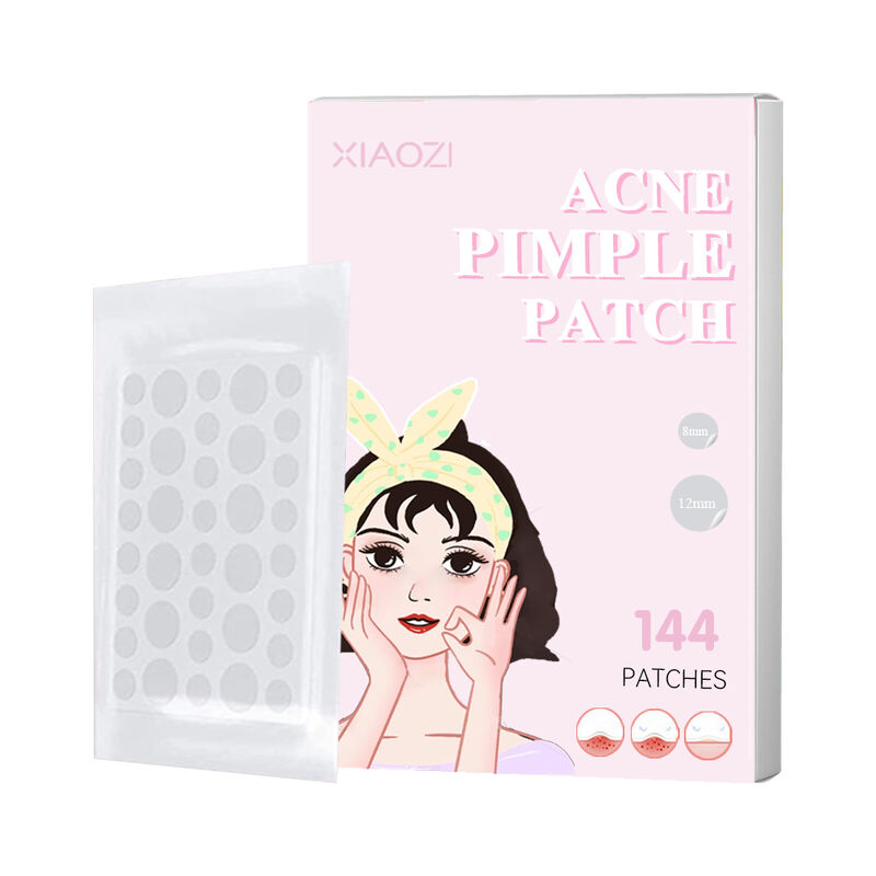 Quality Pimple Patches 8 mm and 12mm Cartoon Acne Patch Absorbs Pus and Oils 144 Patches Per Box factory
