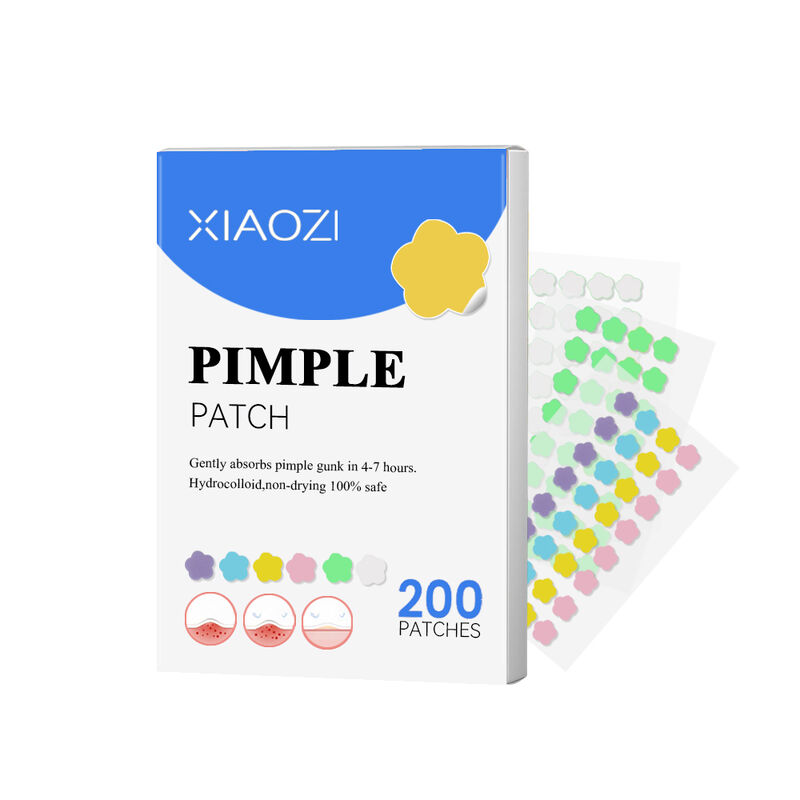 Quality Pimple Patches Flower/Cloud/Circle/Heart/Star Shaped Acne Patch 200 Patches Per Box factory