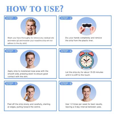 Quality Nose Pore Strips for Men with Adhesive Fabric and Activated Charcoal to Remove Blackheads and Unclog Pores - 80 Strips per Pack factory