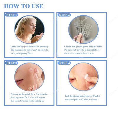 Quality Pimple Patches 8 mm and 12mm Cartoon Acne Patch Absorbs Pus and Oils 144 Patches Per Box factory